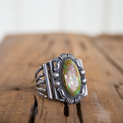 The Rogue | Emerald Valley Turquoise Cuff by Kirk Smith