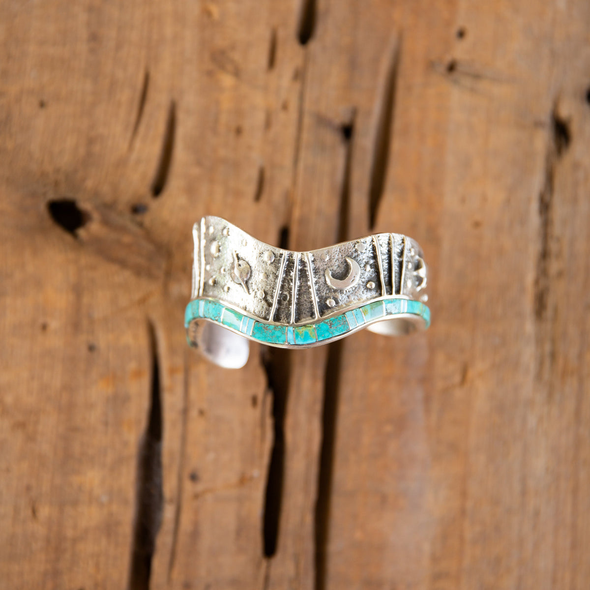 The Panora | Sterling and Turquoise Cuff by Merle House