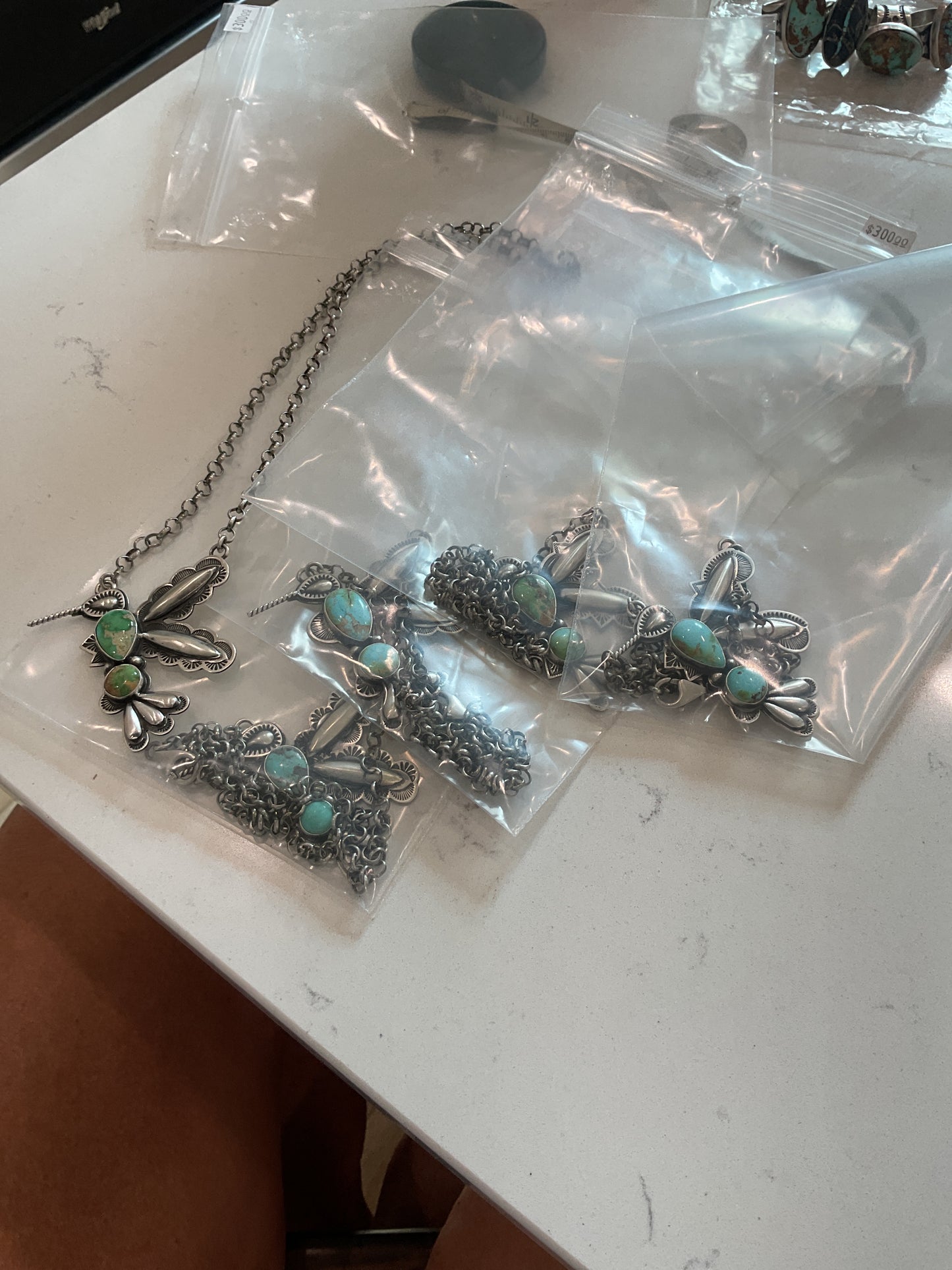 The Catalina | Turquoise Hummingbird Necklace by Charles Johnson