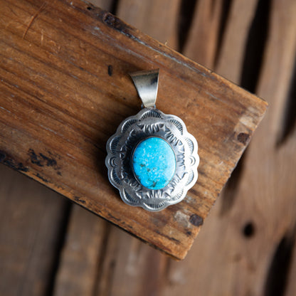 The Selena | Turquoise Concho Pendant by Chimney Butte