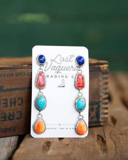 The Adeline’s | Multi Stone Earrings by Marcella Jamea
