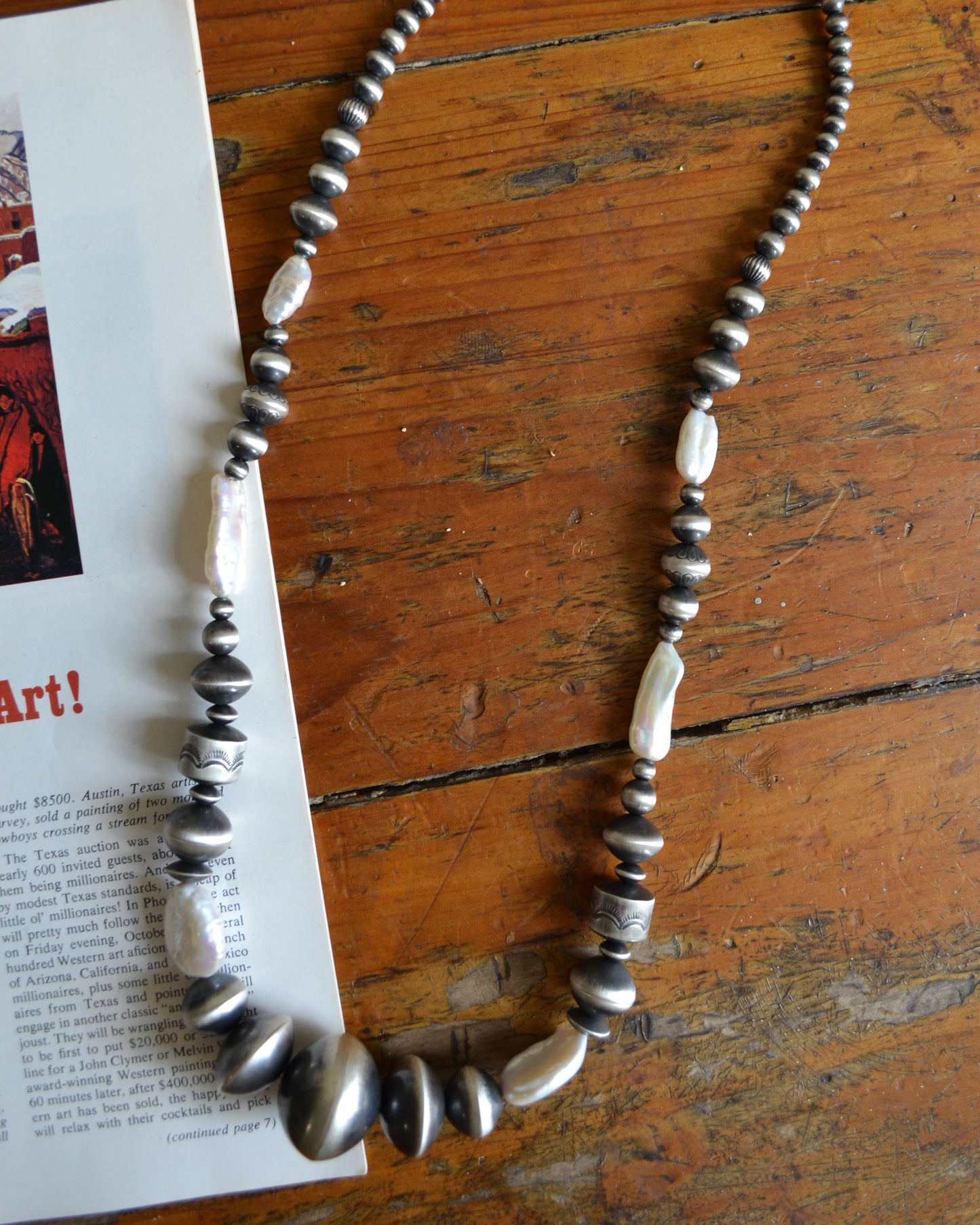 The Longoria 32" Navajo Pearls