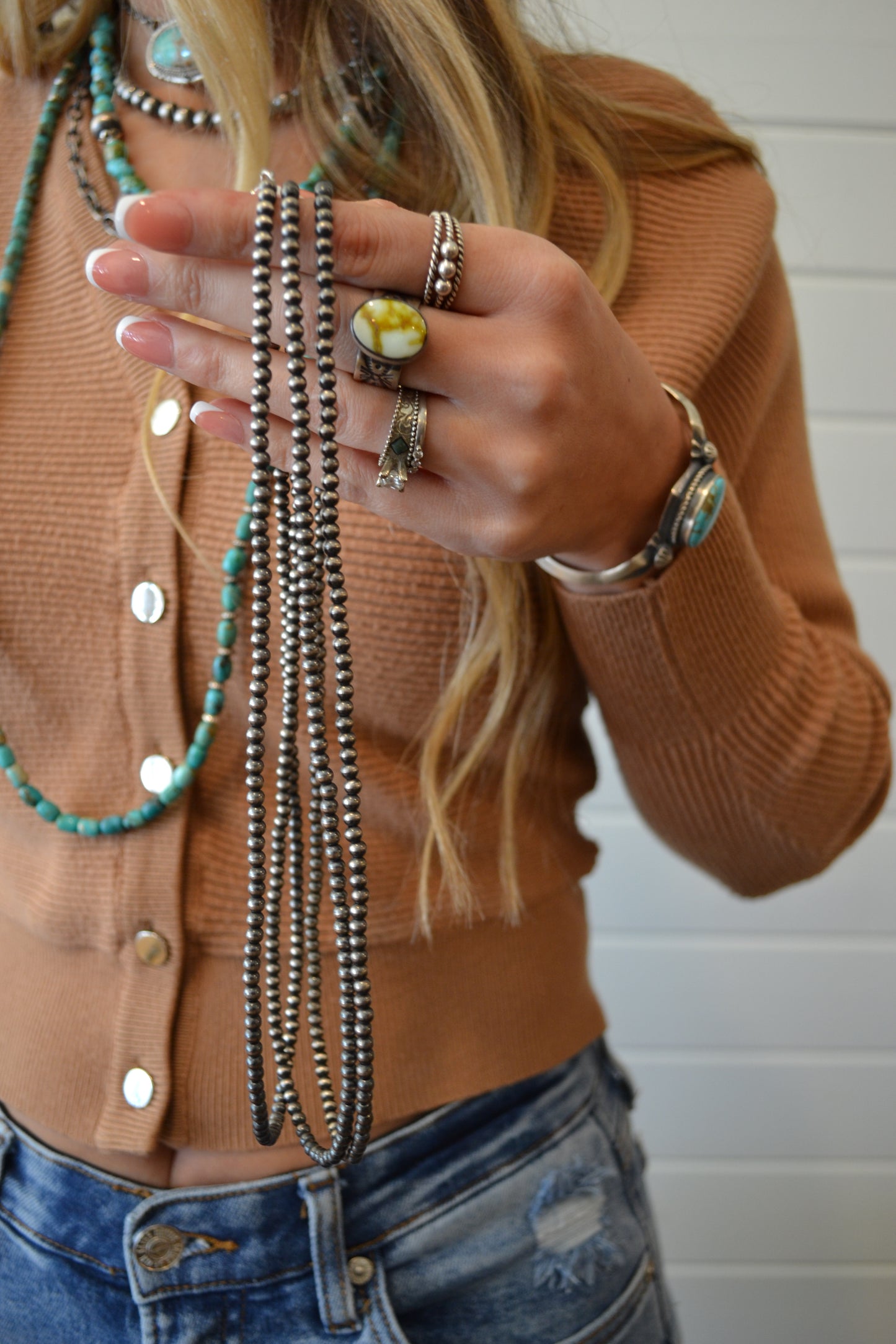 The Reba 4mm 20” Pearls