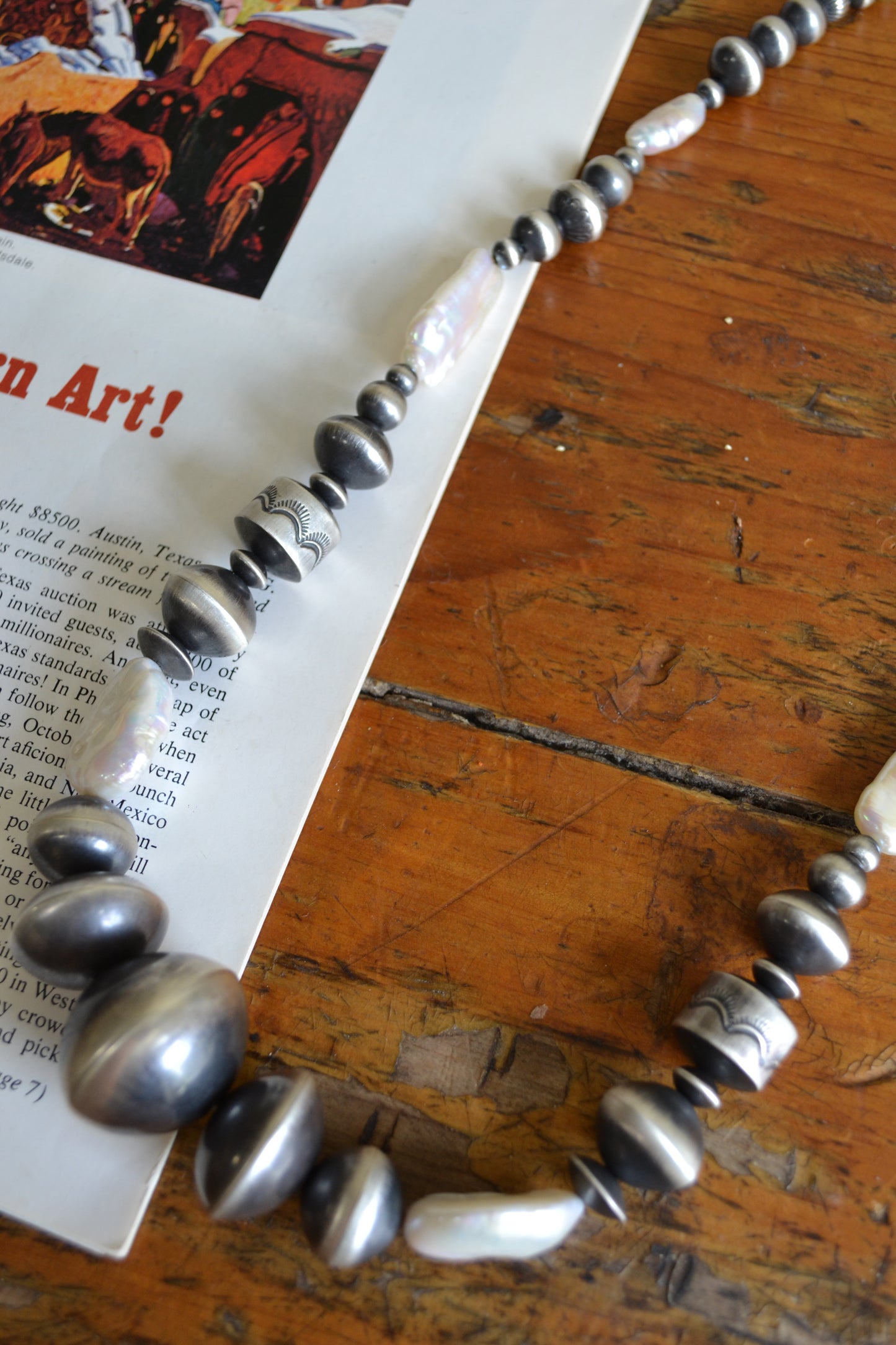 The Longoria 32" Navajo Pearls