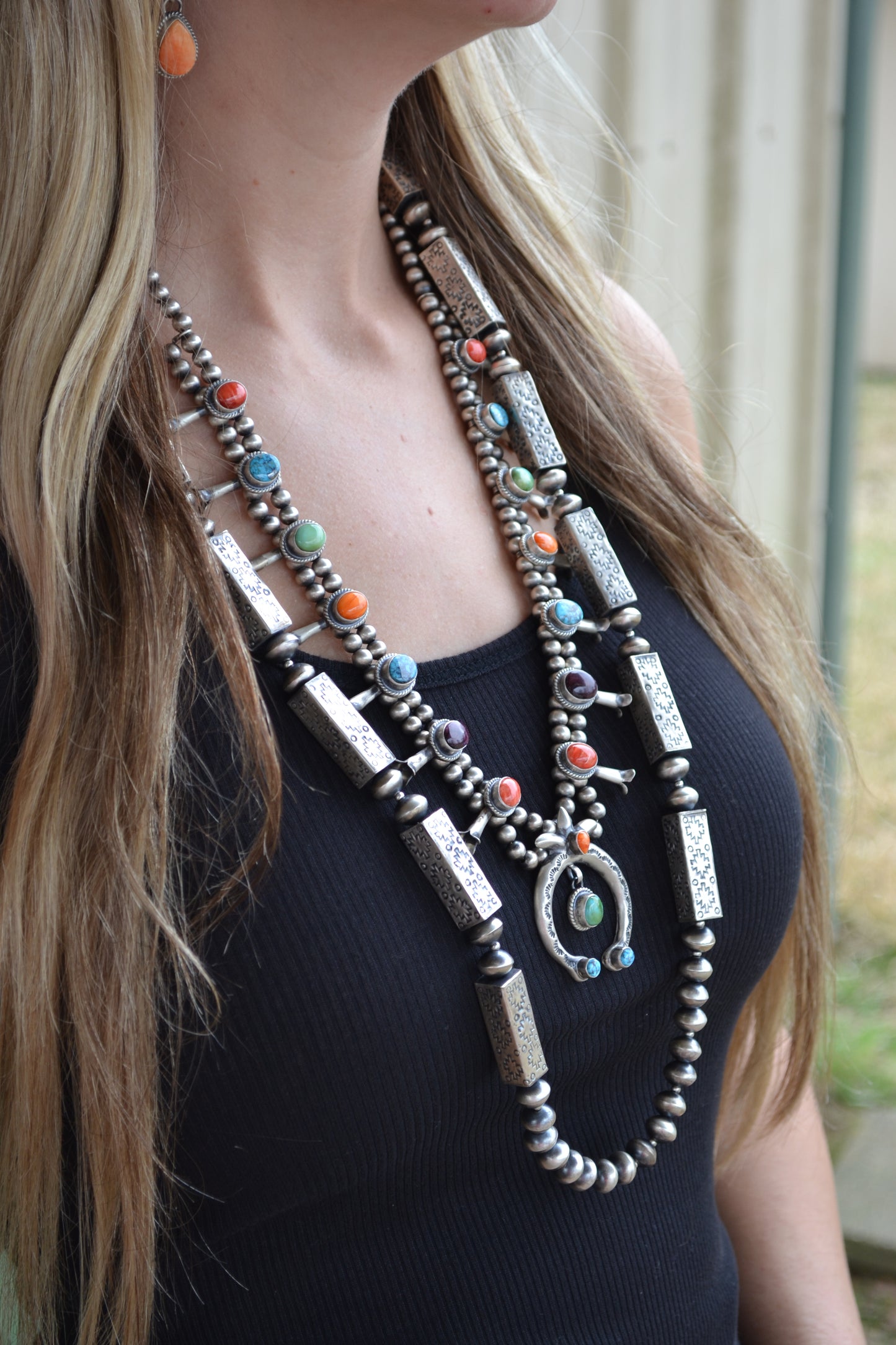 The Quinn 36” Navajo Pearl Set