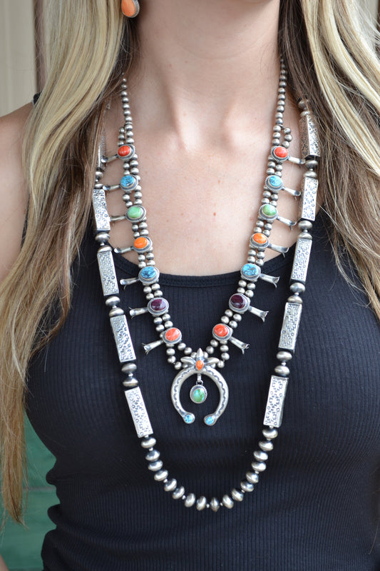 The Quinn 36” Navajo Pearl Set