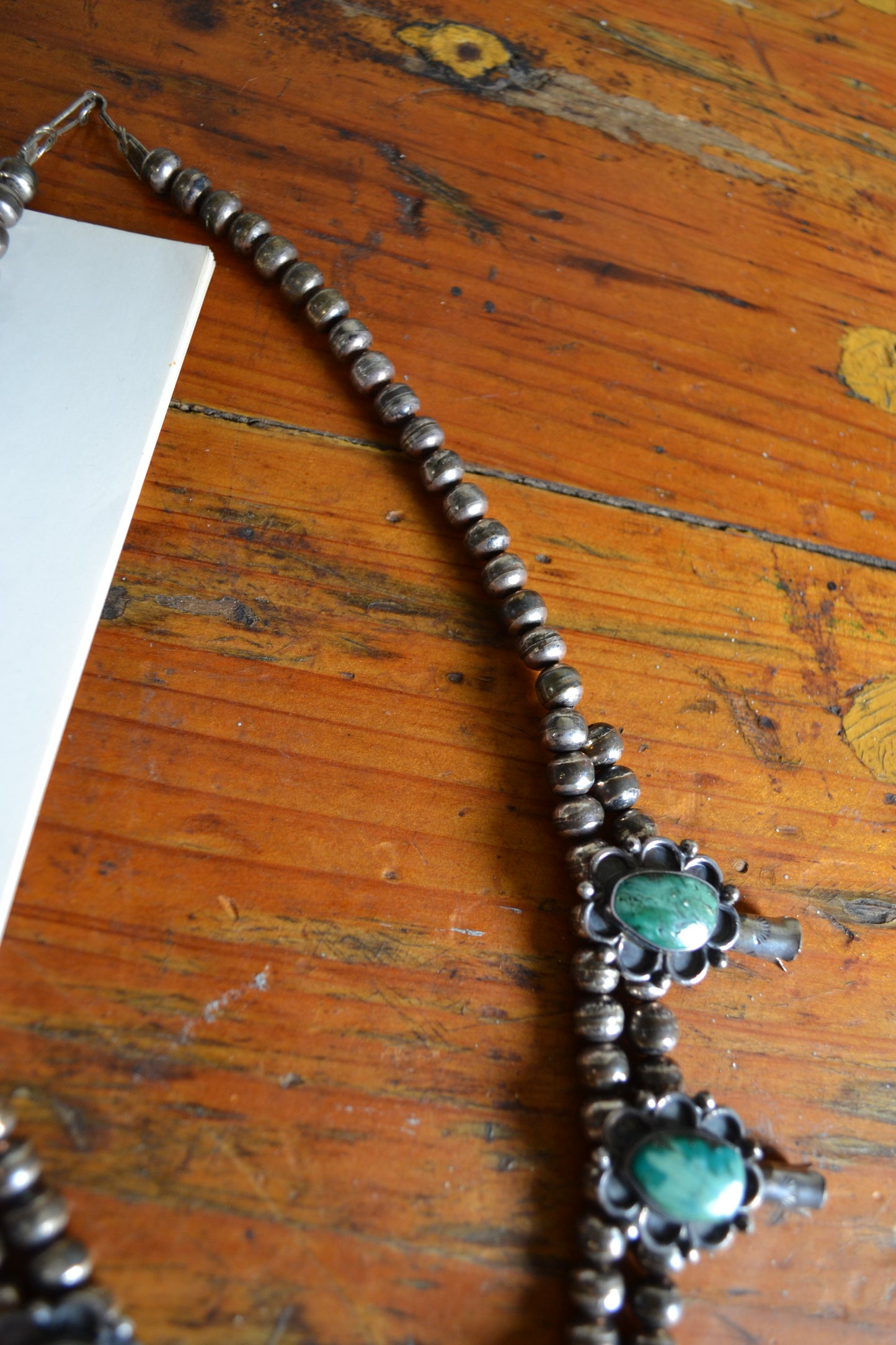 The Alston | Vintage Turquoise Squash Blossom Necklace