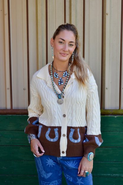 Western button up cardigan 