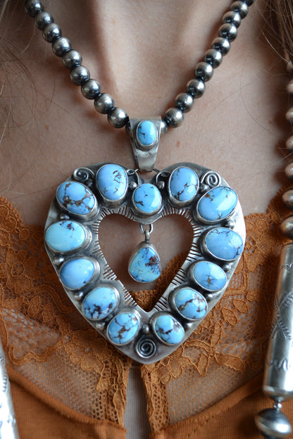 The Yoakum | Golden Hills Heart Pendant by Bob Becenti