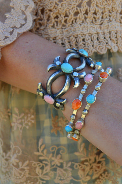 The Marshall Multi Stone Bangle