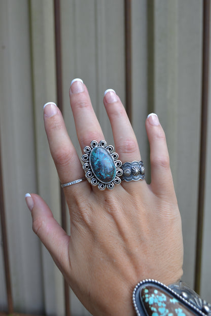 Black Friday Doorbuster - Chimney Butte’s daughter turquoise rings SIZE 10