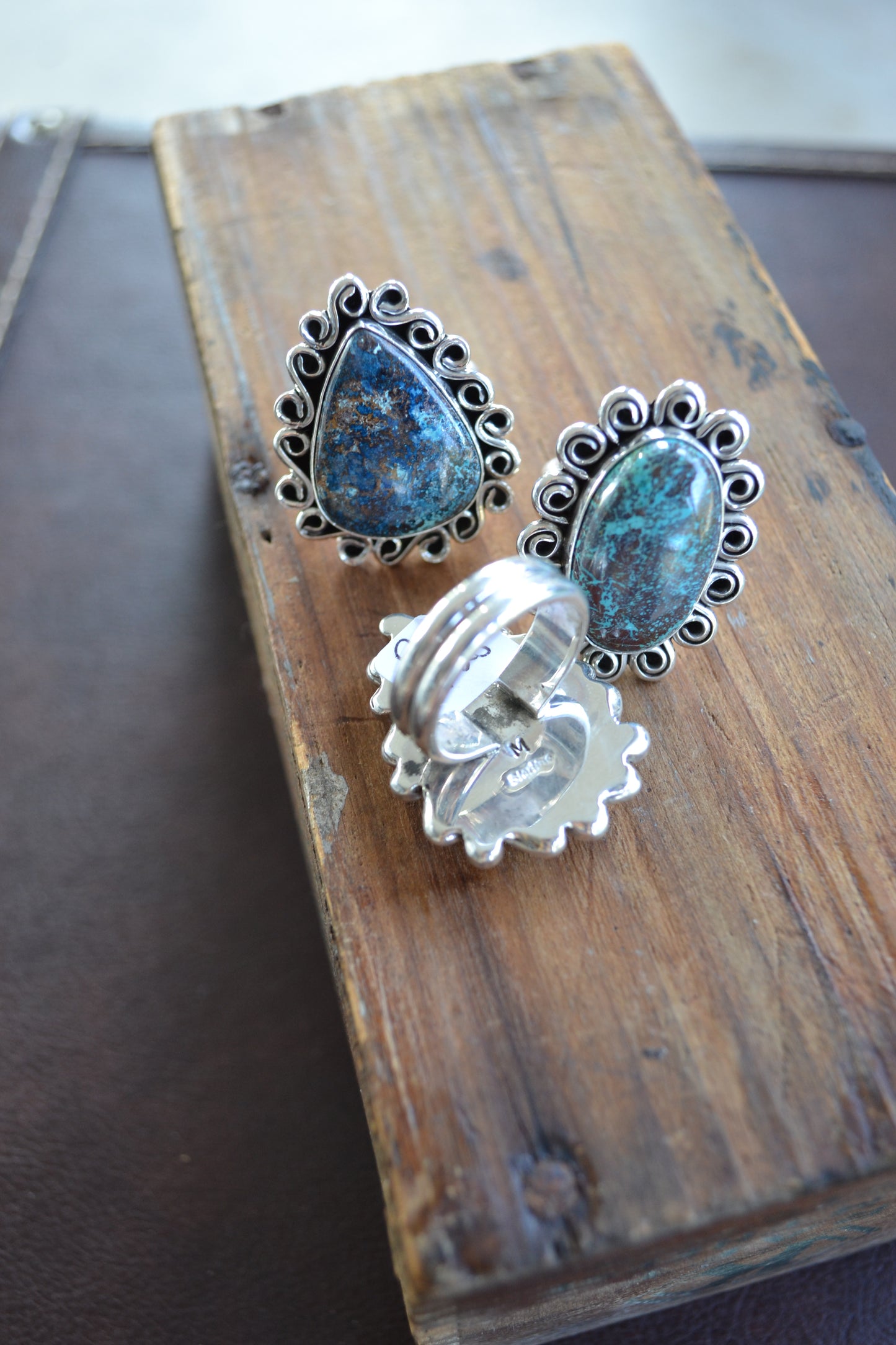 Black Friday Doorbuster - Chimney Butte’s daughter turquoise rings SIZE 10