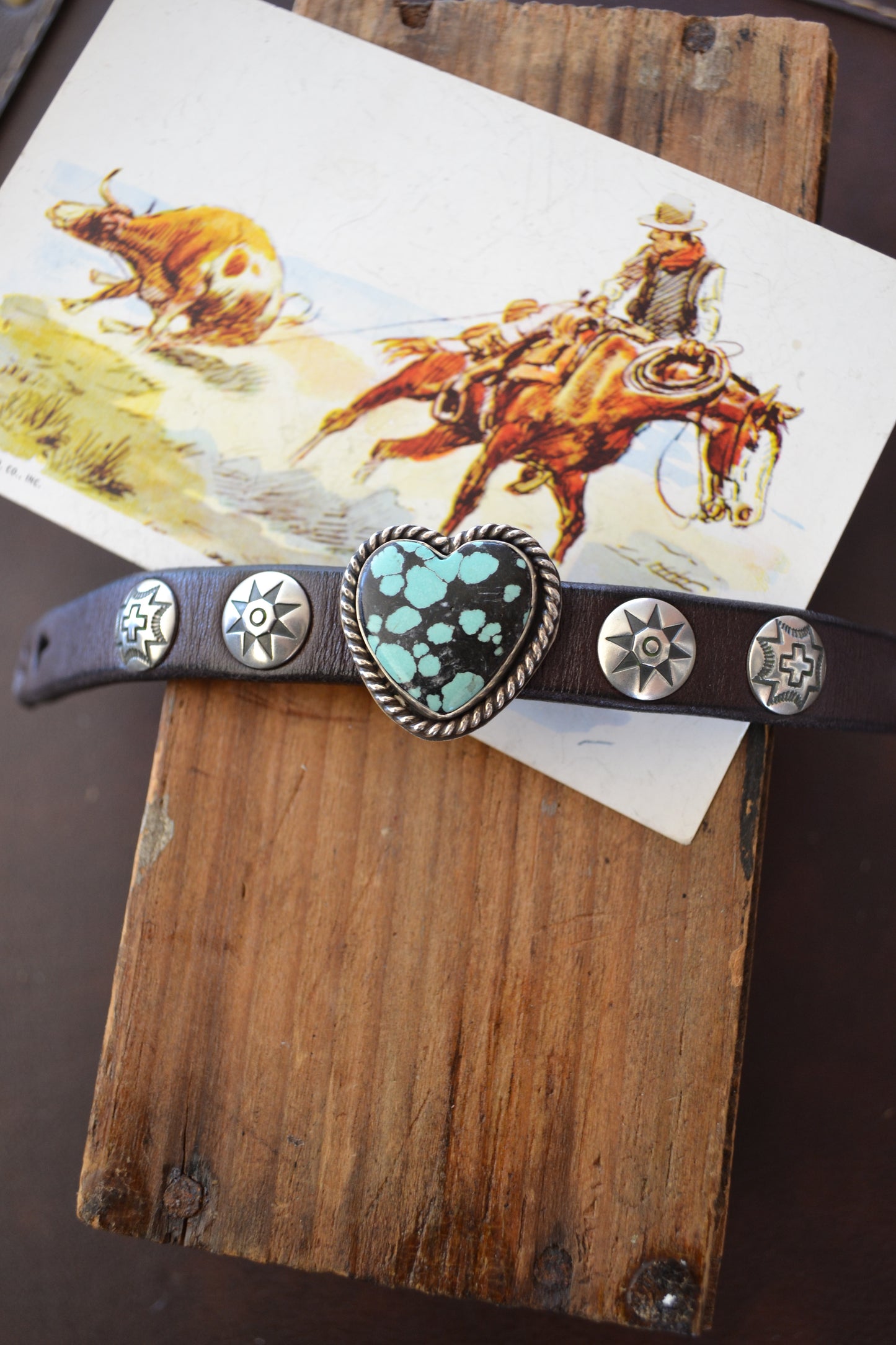 The Ocoee Heart Leather Bracelet