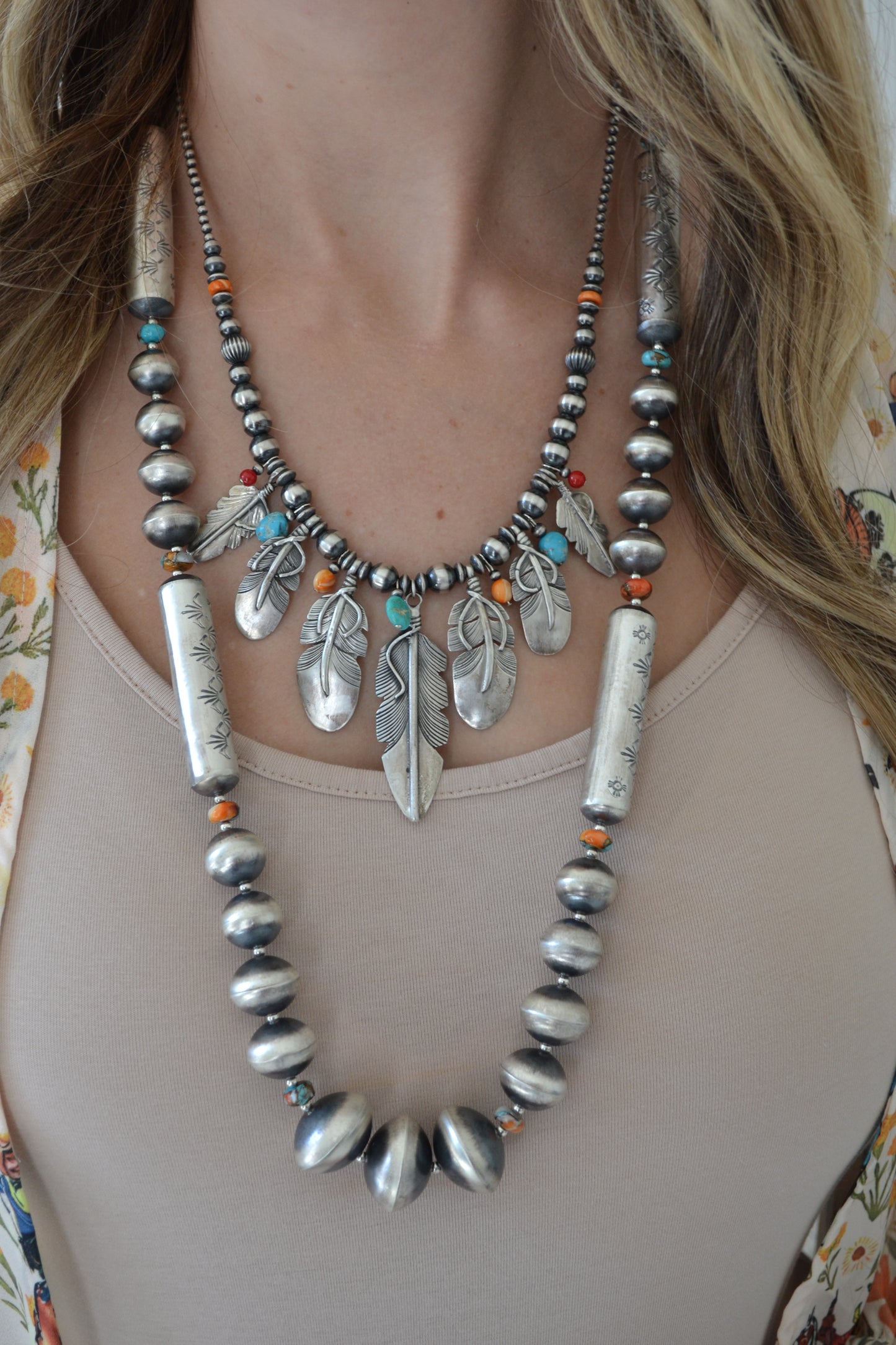 The Adeline 31" Navajo Pearl Set