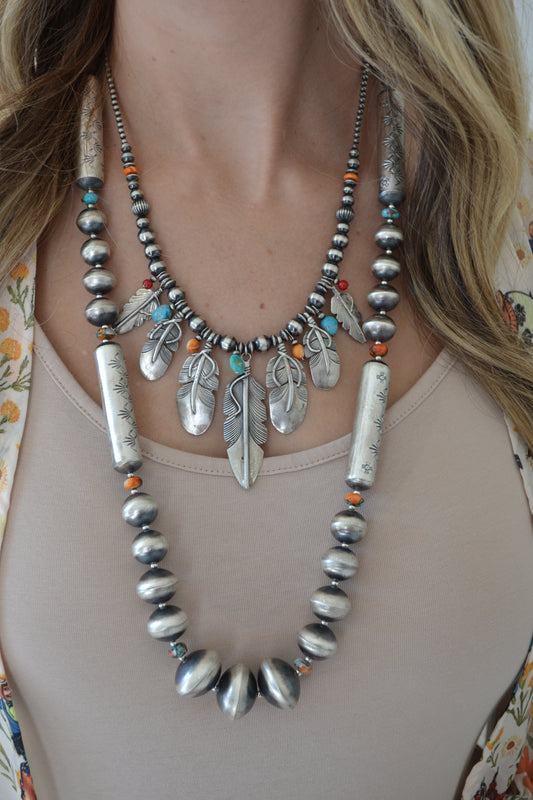 The Adeline 31" Navajo Pearl Set