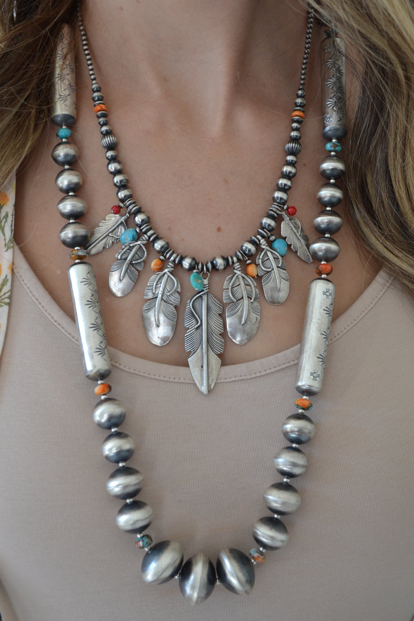 The Adeline 31" Navajo Pearl Set