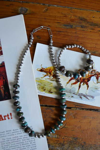The Heron Necklace + Bracelet Set