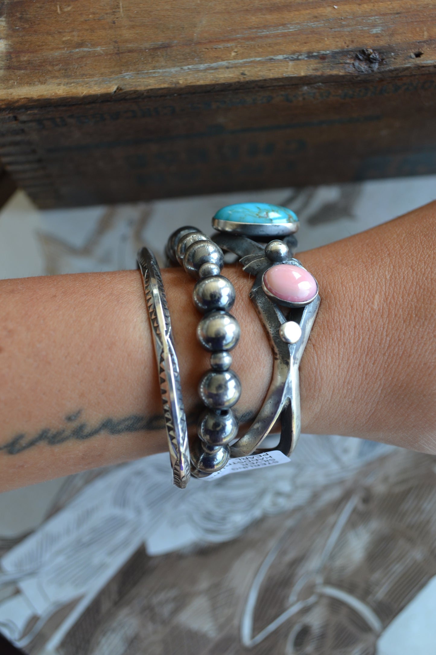 The Prescott 3 Stone Cuff