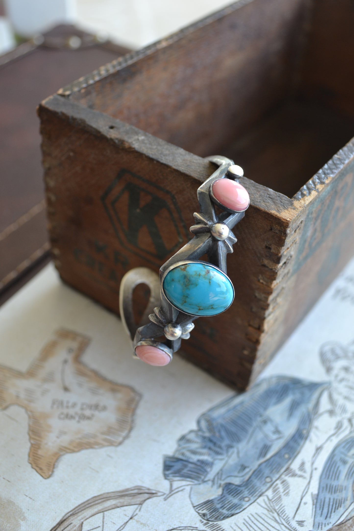 The Prescott 3 Stone Cuff