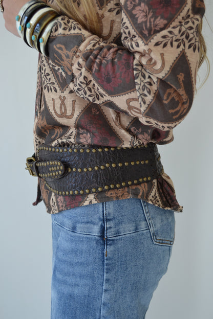 The Hornback Belt (Available in Brown + Black)