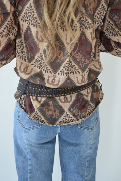 The Hornback Belt (Available in Brown + Black)