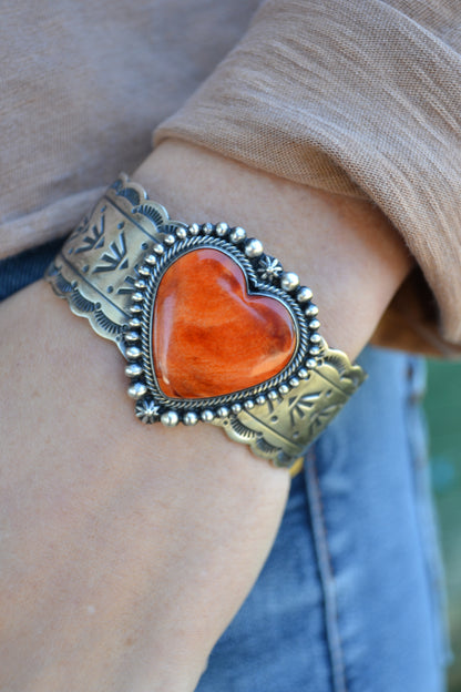 The Harper Heart Cuff