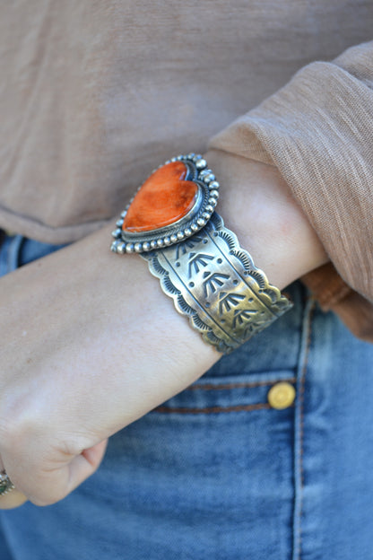 The Harper Heart Cuff