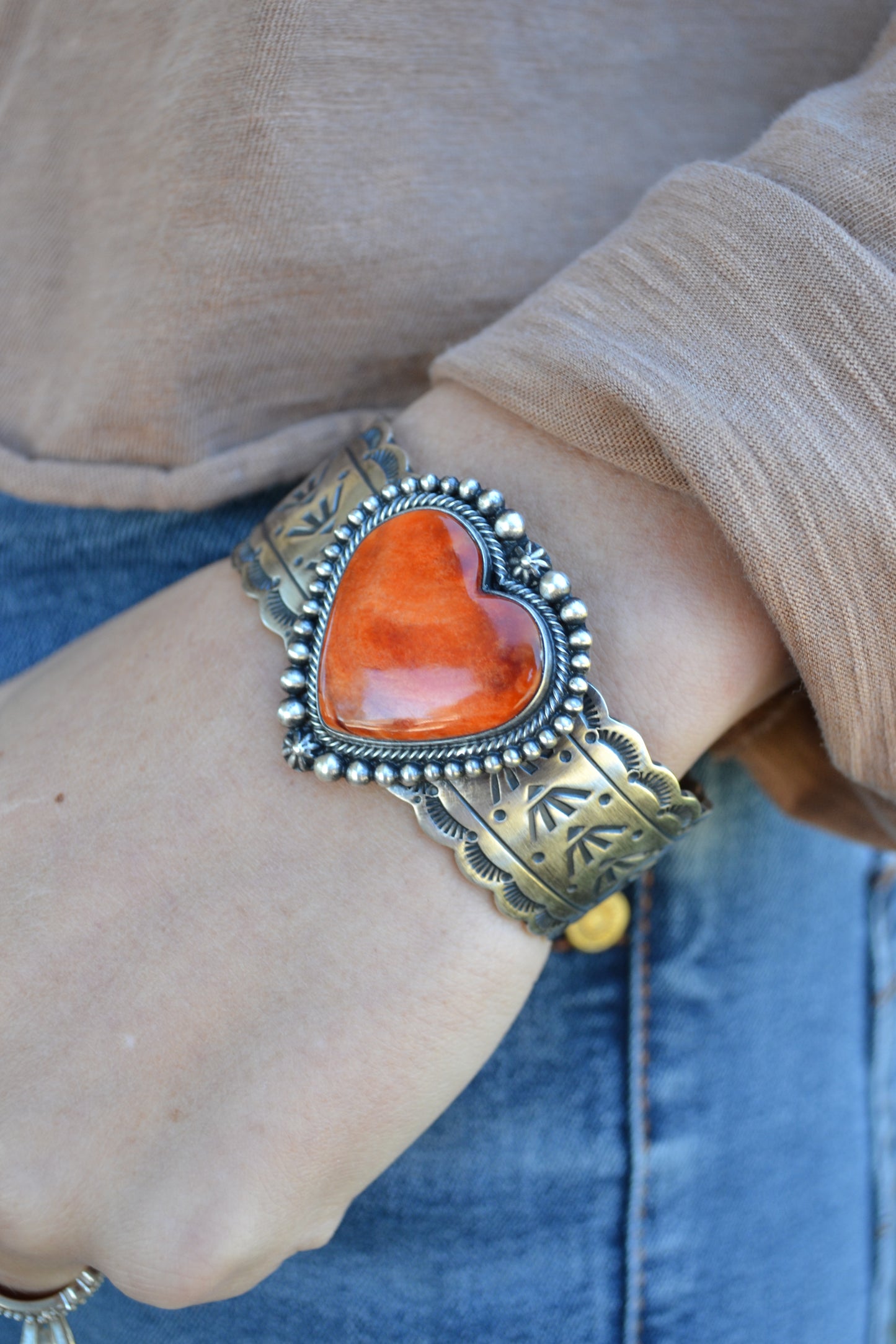 The Harper Heart Cuff