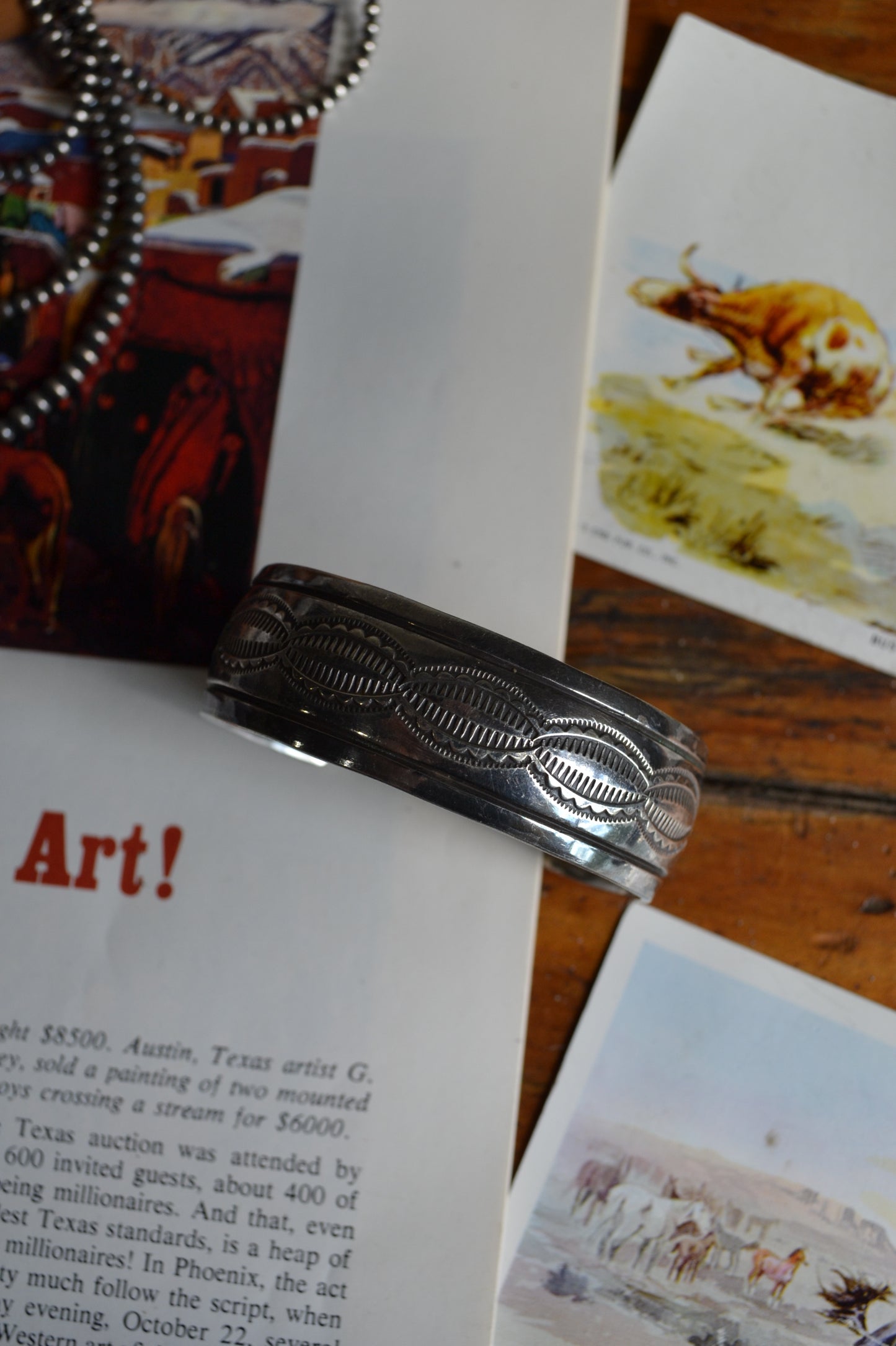 The Paycee Stamped Silver Cuff