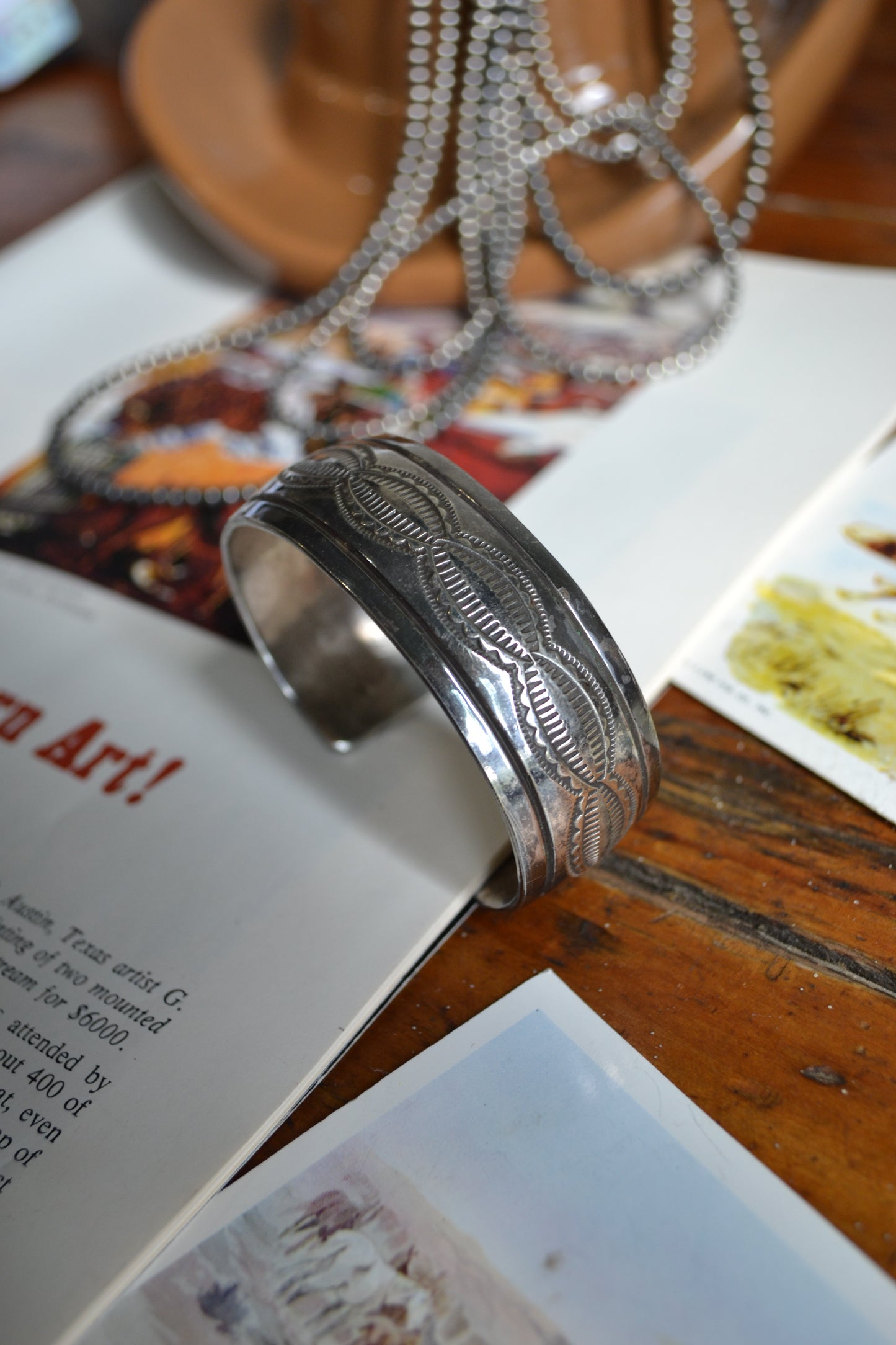The Paycee Stamped Silver Cuff