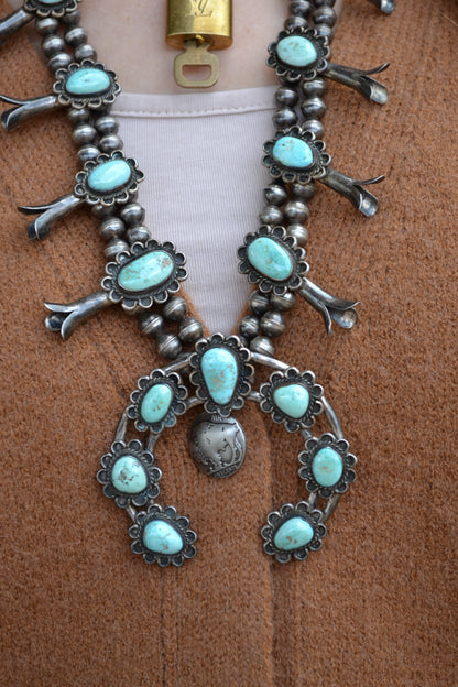 The Amoret | Dry Creek Vintage Squash Blossom Necklace