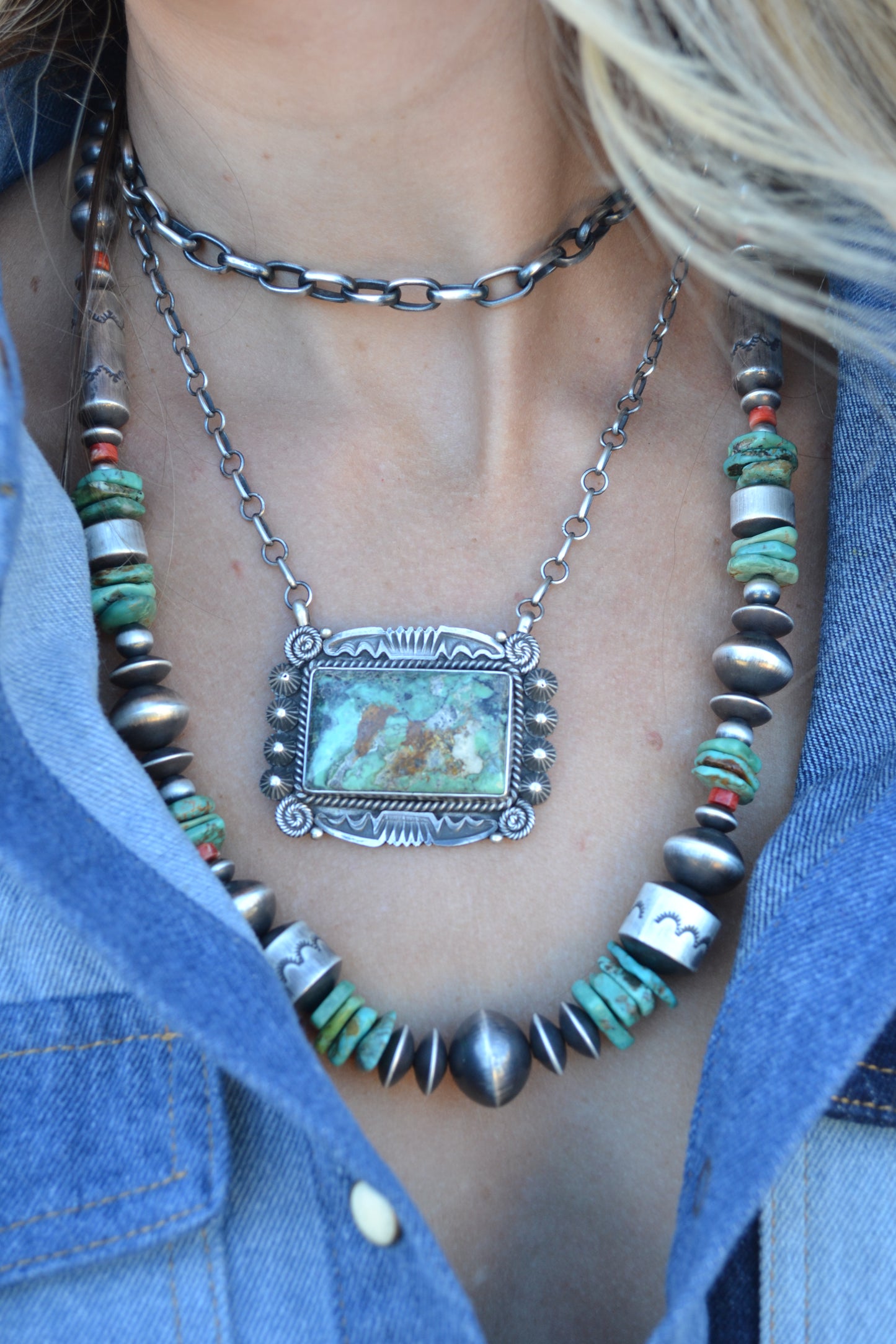 The Abilene 24" Navajo Pearls