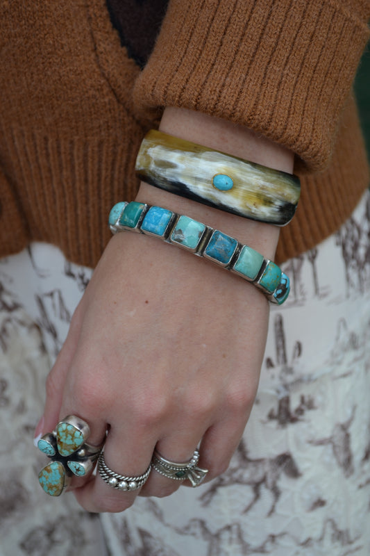 The Steph Turquoise Bangles