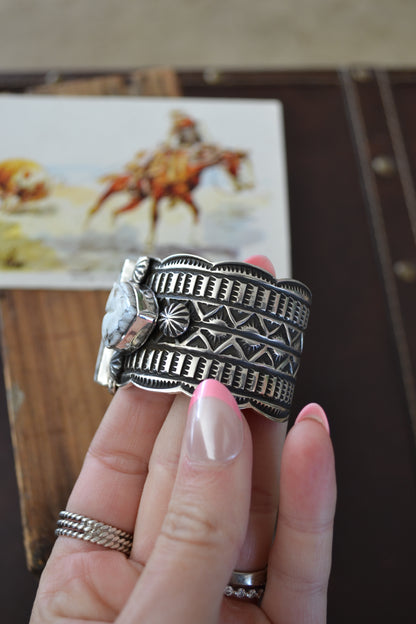 The San Angelo White Buffalo Cross Cuff