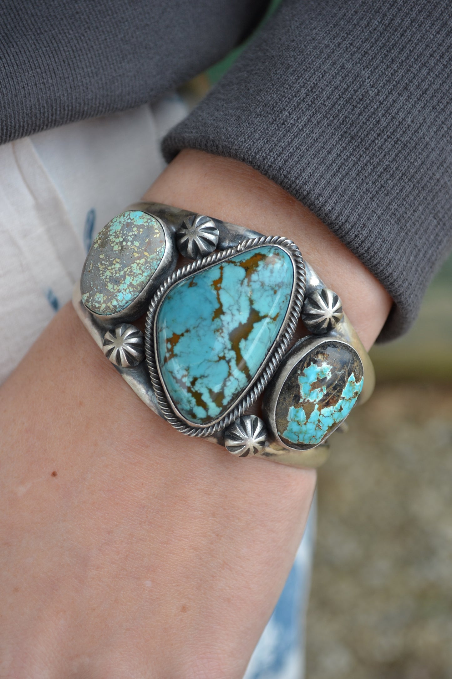 The Trinidad | Royston & Sierra Nevada Turquoise Cuff by Paul Livingston