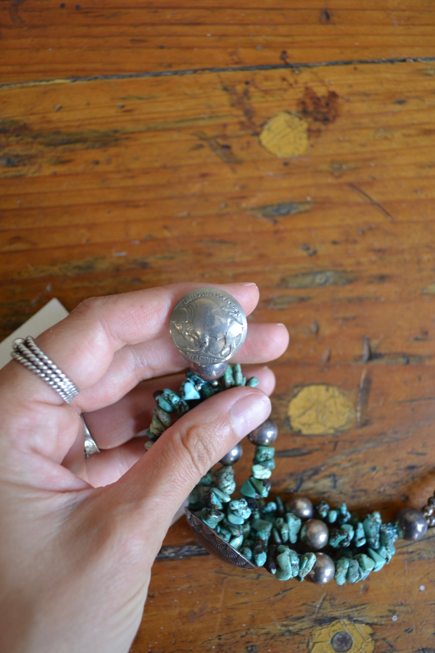 The Flora 4 Strand Turquoise Bracelet