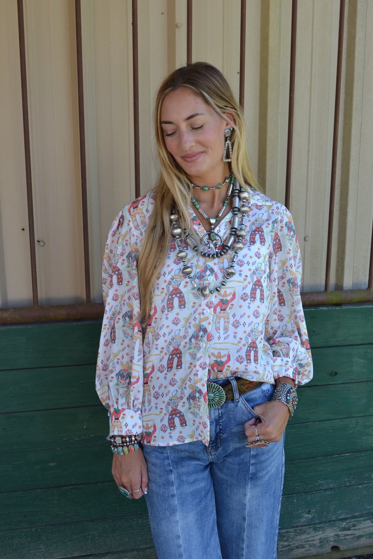 The Kendleton | Roping Cowboy Long Sleeve Top