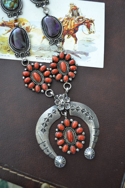 The Selene | Multi Stone Naja Squash Necklace by Hemerson Brown