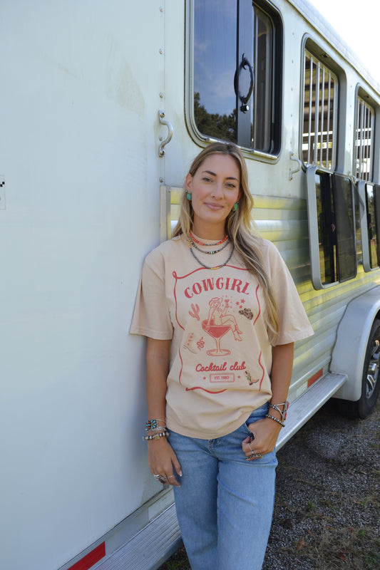 The Cowgirl Cocktail Club Tee