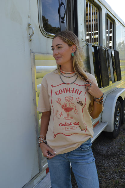 The Cowgirl Cocktail Club Tee