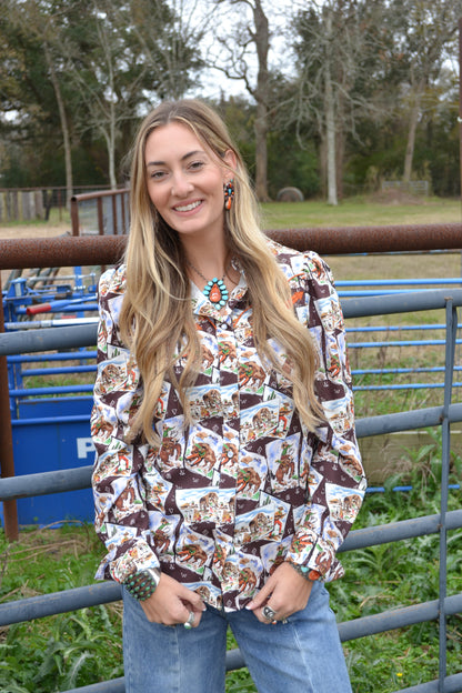 The Saratoga Button Up