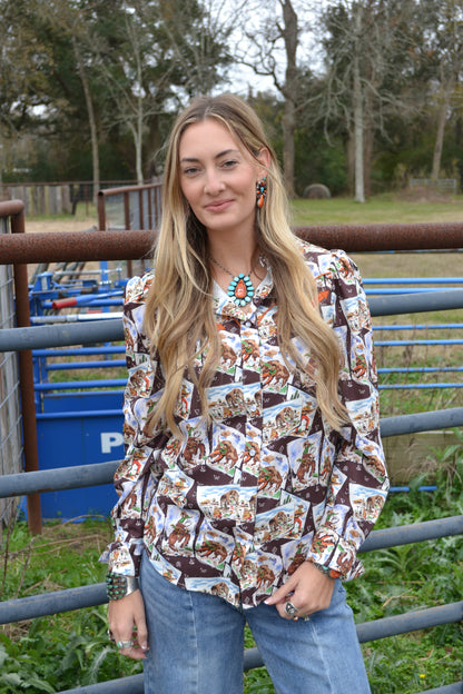 The Saratoga Button Up