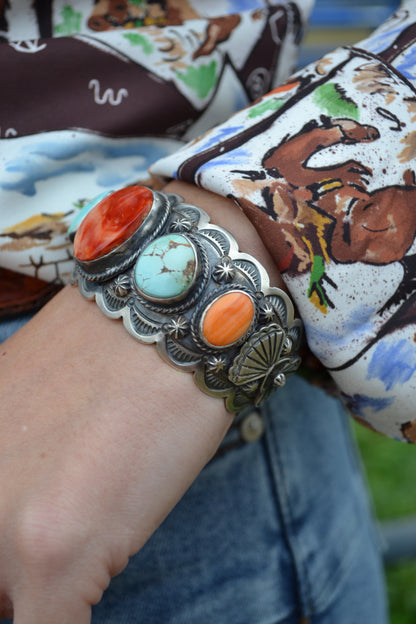 The Emer Multi Stone Cuff