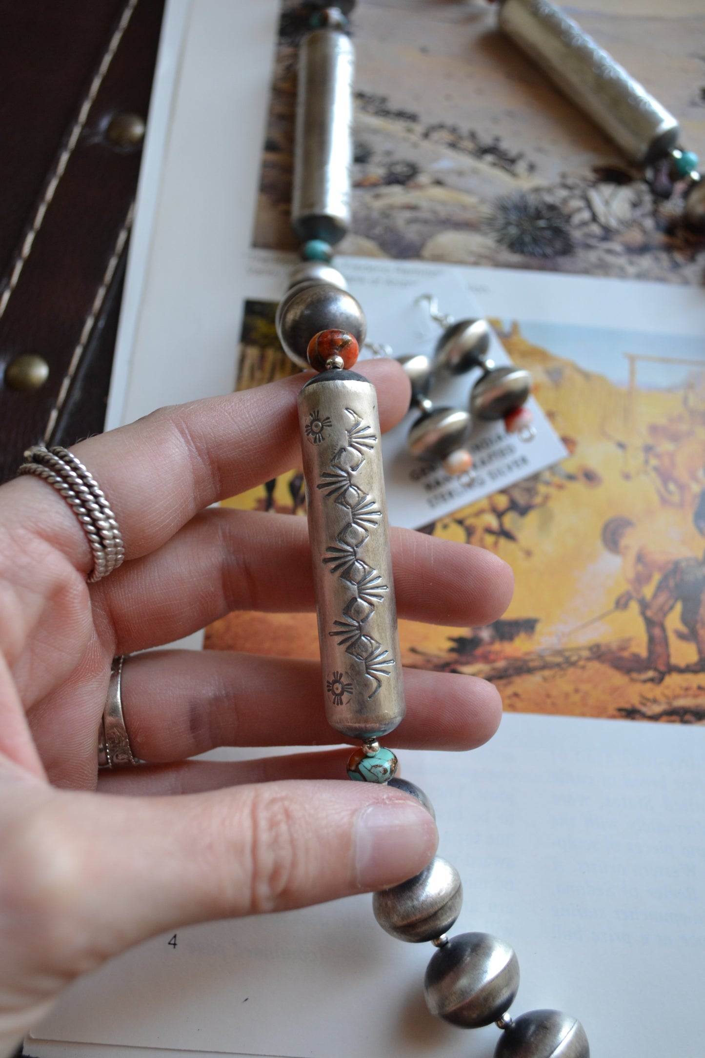 The Adeline 31" Navajo Pearl Set