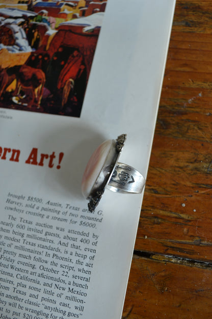The Saia Pink Conch Ring Size 8