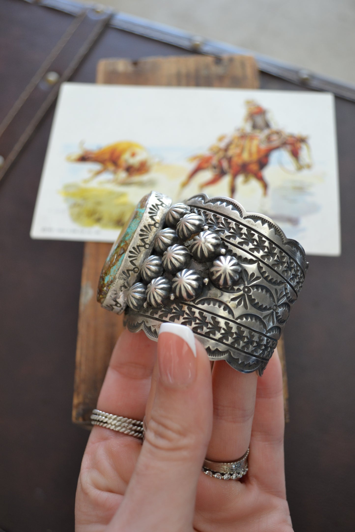 The Gennesse | Royston Turquoise Cuff by Leroy James
