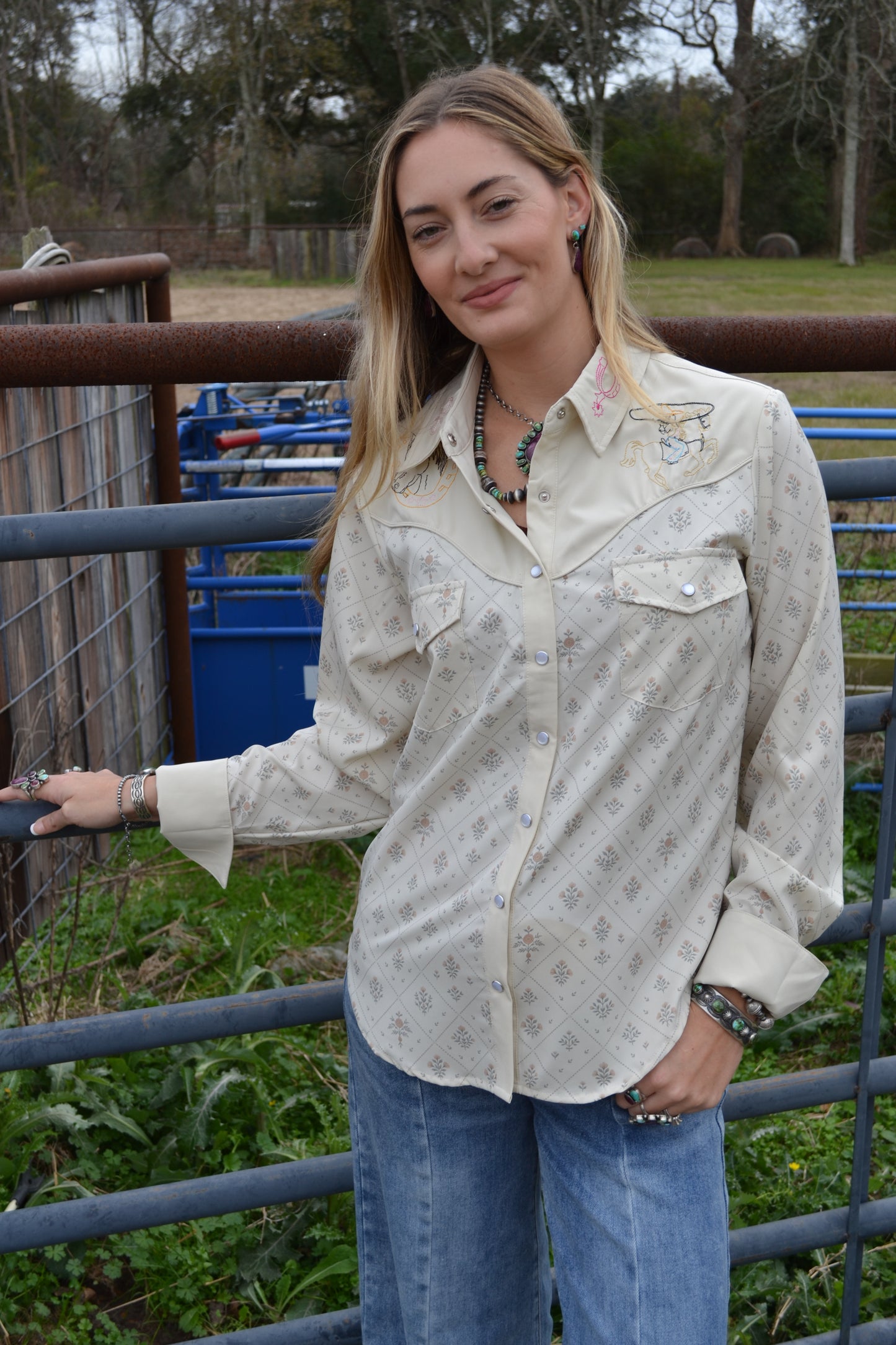 The Wyatt Embroidered Button Up