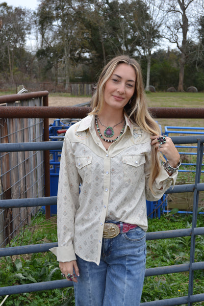 The Wyatt Embroidered Button Up