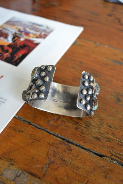 The Elite #8 Turquoise Cross Cuff