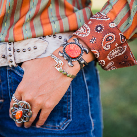 The Ocala | Orange Spiny Cuff by Chimney Butte